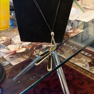 Chico's Black and Gold Necklace